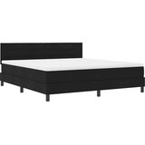 vidaXL Postelja boxspring z vzmetnico Črna 180 x 200 cm blago, (5000126073) | Shoptok.si