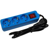  Produžni kabel s utičnicama (3-struko, plave boje, dužina kabela: 1,5 m) Cijene