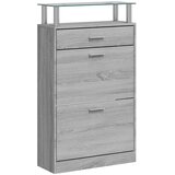  za cipele boja hrasta 63x24x104 cm konstruirano drvo | shoptok.hr