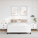  Krevetna konstrukcija s madracem Bijelo 140 x 190 cm tkanina | shoptok.hr