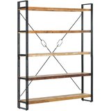 vidaXL Knjižna omara 5-nadstropna 140x30x180 cm trden predelan les | Shoptok.si