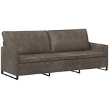 SOFA za 3 osobe Tamnosiva 220 x 81 x 82 cm Umjetni sued | shoptok.hr