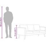  Trosjed Sofa od Tkanine Tamno Sivi | shoptok.hr
