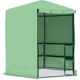  Staklenik s policama čelični 227 x 223 cm | shoptok.hr