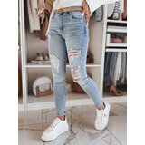 DStreet Spodnie damskie jeansowe skinny DEMISTYLE niebieskie Cene