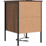 vidaXL Nočna omarica Rjavi hrast 42 x 41 x 61 cm Konstruiran les | Shoptok.si