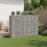  Gabionski uzdignuti krevet 3 pcs Srebrno 250 x 50 x 150 cm | shoptok.hr