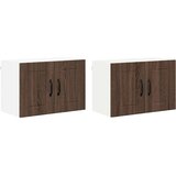  Kuhinjske stenske omare 2 pcs Rjav hrast 60 x 31 x 40 cm, (5000131526) | Shoptok.si