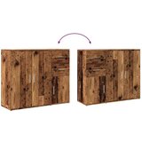 vidaXL Komoda starinski les 91x29,5x75 cm iverna plošča | Shoptok.si