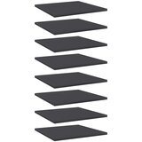 Police za knjige 8 kom sive 40 x 40 x 1,5 cm konstruirano drvo Cene