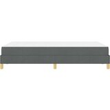  Postelja z vzmetnico Temno siva in rjava 120 x 190 cm | Shoptok.si