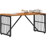 Vanjski stol Crna 80 x 40 x 40 cm Čelik i Poli Ratan - Crna | shoptok.hr
