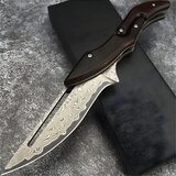  Damaščanski Zunanji zložljiv nož ST-38951 - Temno rjav Cene