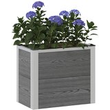  Povišena vrtna gredica Siva 50 x 30 x 42 cm WPC i aluminij | Eponuda.com