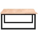  Zidna polica za umivaonik od čelika i masivne hrastovine Smeđa 100 x 60 x 2 cm | shoptok.hr