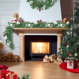  Božićna girlanda s LED svjetlima zelena 2,7 m PVC | shoptok.hr