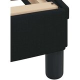  Okvir kreveta s LED svjetlima crni 140 x 190 cm od tkanine | shoptok.hr