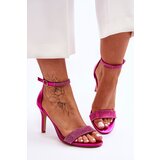Boto Women's Sandals On A High Heel With Rhinestones Fuchsia Perfecto | Shoptok.si