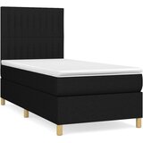  s oprugama i madracem crni 90x200 cm od tkanine | shoptok.hr