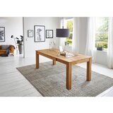 Linea Natura JEDILNA MIZA, masivno hrast barve hrasta | Shoptok.si