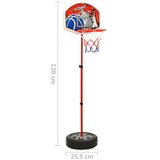 vidaXL Otroški košarkarski komplet nastavljiv 120 cm | Shoptok.si