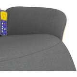 Masažni naslonjač od tkanine s osloncem za noge tamnosivi | shoptok.hr