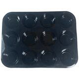 INF Silikonski model za torte - 12 skodelic za mafine Black, (21872633) Cene
