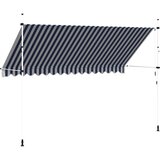 Tenda na ručno uvlačenje 400 cm plavo-bijela prugasta | shoptok.hr