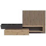 Hom`in DNEVNI REGAL, siva, hrast artisan | Shoptok.si