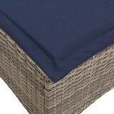  Vrtni tabure s jastucima 2 kom sivi 55x55x36 cm poliratan | Eponuda.com