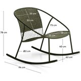 Kave Home Zelena vrtna fotelja Atrani – | shoptok.hr