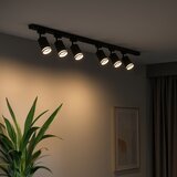 SPOT svetlo u šinskom sistemu PIPE 6xGU10/10W/230V, crno | Eponuda.com