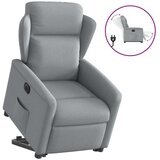 Maison Chic Električni naslanjač - Relax naslanjač s funkcijo vstajanja svetlo siv, (22062022) | Shoptok.si