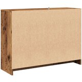 vidaXL Komoda boja starog drva 102 x 33 x 75 cm od konstruiranog drva | shoptok.hr