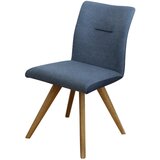 Linea Natura stol, les, tekstil modra, barve hrasta, temno modra | Shoptok.si