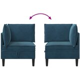 SOFA s pohranom Plava Baršun | shoptok.hr