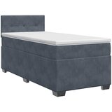  Boxspring krevet s madracem Tamnosiva 100 x 200 cm Baršun | shoptok.hr