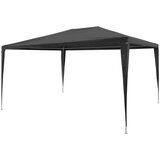 vidaXL Šotor za zabave 3x4 m PE antracit | Shoptok.si
