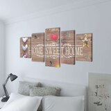  Zidne slike na platnu - Home sweet home 100 x 50 cm | shoptok.hr