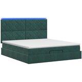  Krevet od pjene s madracem i LED-om Tamnozelena 180 x 200 cm | shoptok.hr
