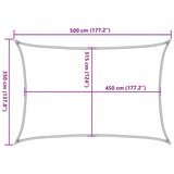  Jedro za zaštitu od sunca 160 g/m² antracit 3,5 x 5 m HDPE | shoptok.hr