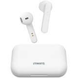 Streetz True Wireless Stereo Slušalice s Kućištem za Punjenje, Polu-In-Ear, Bluetooth 5, Mat Bijele | shoptok.hr