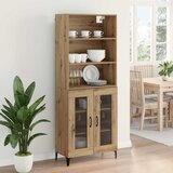  Highboard Umjetnički hrast 69,5 x 34 x 180 cm Konstruirano drvo | shoptok.hr
