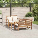  Sjedeća garnitura za vrt 3 pcs Prirodna Čvrsto teak drvo | Eponuda.ba