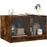  Stolić za kavu sa staklenim vratima boja hrasta 68x50x42 cm | Eponuda.com