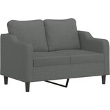  2-dijelni set sofa s jastucima tamnosivi od tkanine | shoptok.hr