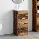  Kupaonski umivaonik s sudoperom Staro drvo 42 x 40 x 84,5 cm | shoptok.hr