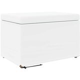  Stolica Bijelo 61 x 41 x 40 cm Umjetna Koža i Fino Radeći Drvo - Bijelo 60 cm Umjetna koža | shoptok.hr