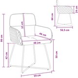  Trpezarijske stolice 2 pcs Baršun Tamnozelena 59 x 56,5 x 86 cm | shoptok.hr