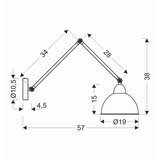 Lesnina XXXL STENSKA SVETILKA 40 W 230 V E27 | Shoptok.si